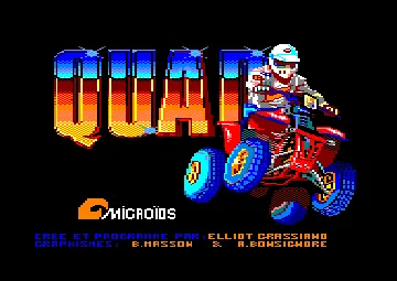 Quad (F) (1987) (Trainer) screen shot title